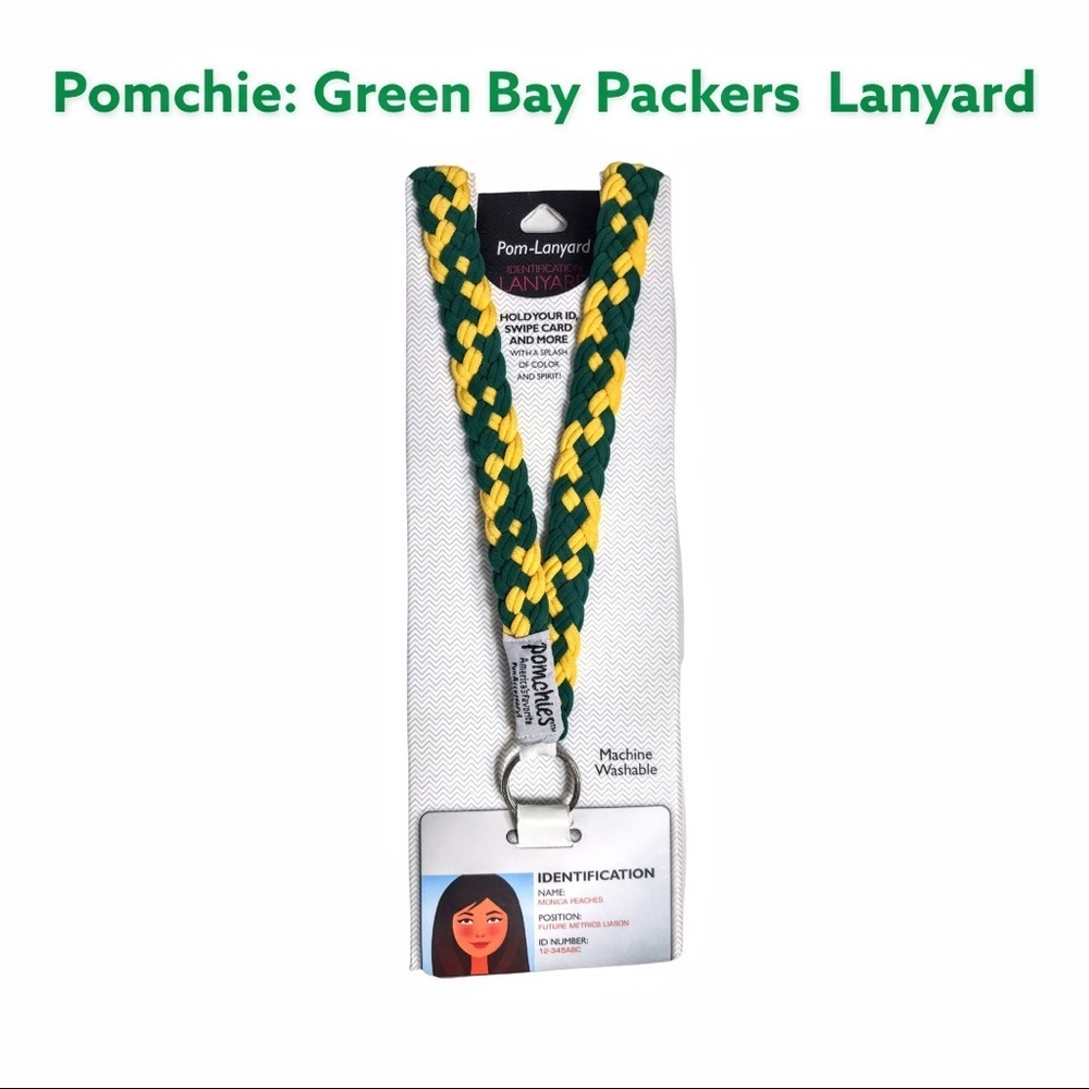 New Pomchie Green & Gold Lanyard, Go Packers!